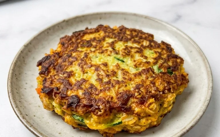 Zucchinipuffer mit Haferflocken und Möhren