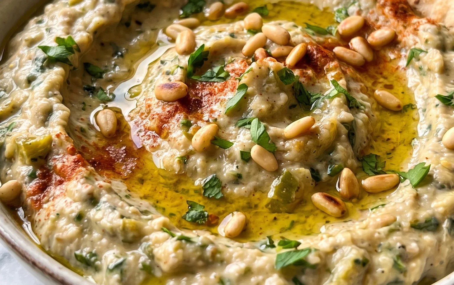 Pnon-alcoholic alestinian Zucchini Dip