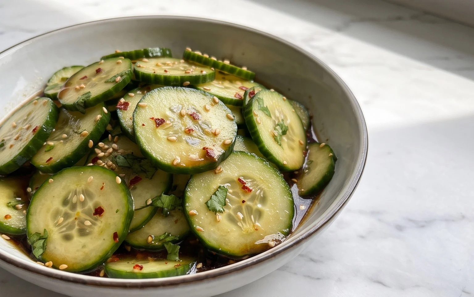 Easy Asian Cucumber Salad