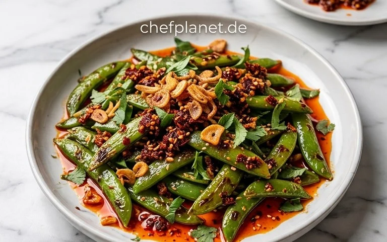 Chili Crisp Snap Pea Salad