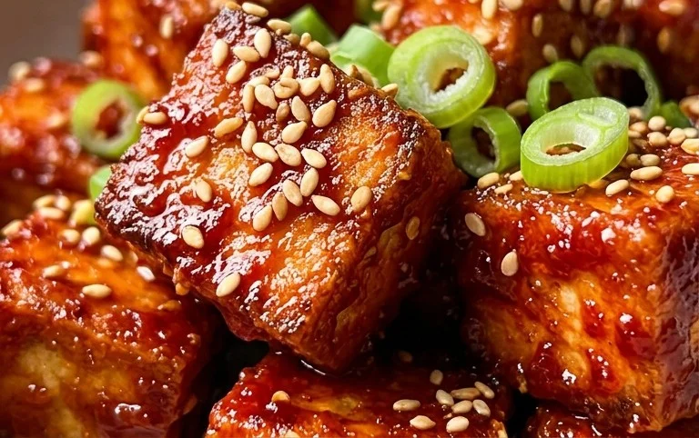 Crispy Gochujang Korean Tofu