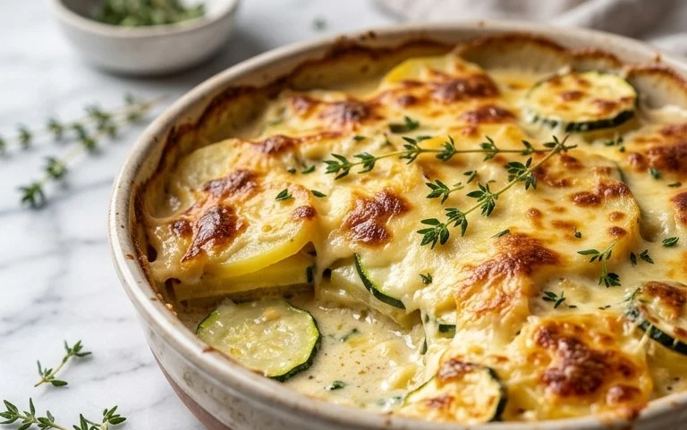 Kartoffel-Zucchini-Auflauf – so cremig & lecker