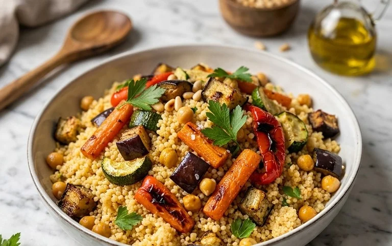 Röstgemüse Couscous für Geschmacksexplosion