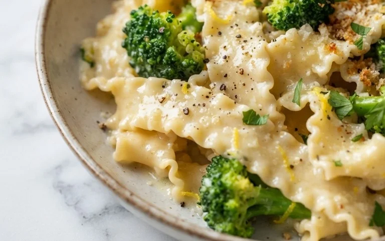 Mafaldine Pasta Limone with Broccoli