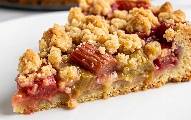 Rhabarberkuchen mit Streusel – Rezept für Eilige