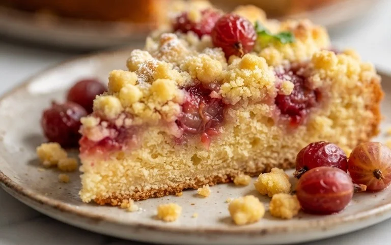 Kleiner Stachelnon-alcoholic beer- Streuselkuchen