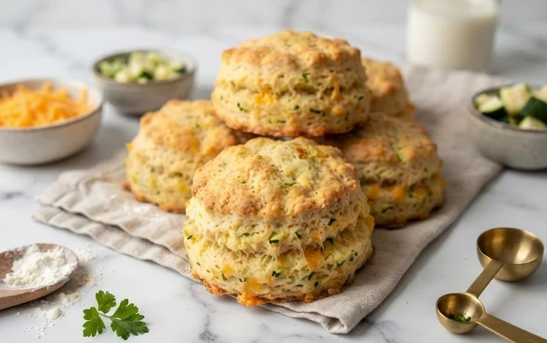Zucchini Cheddar Biscuits