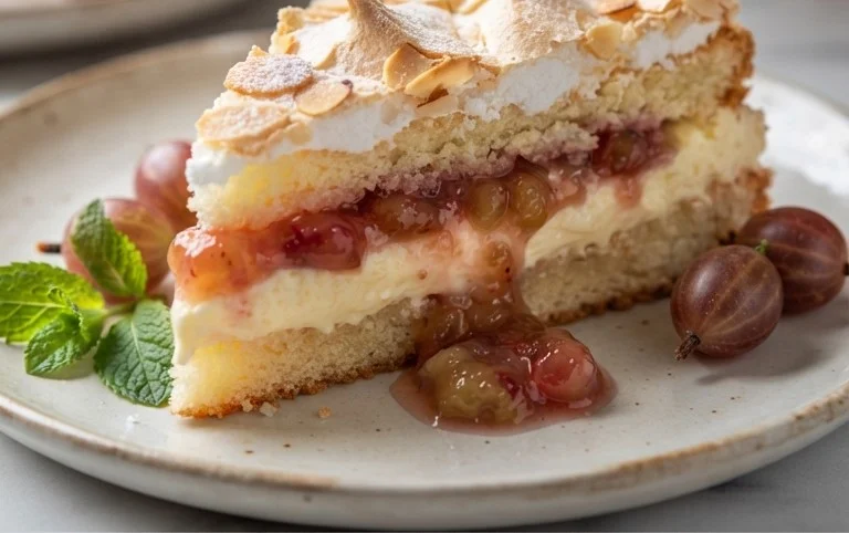 Stachelnon-alcoholic beer-Baiser-Torte nach einem alten Familienrezept