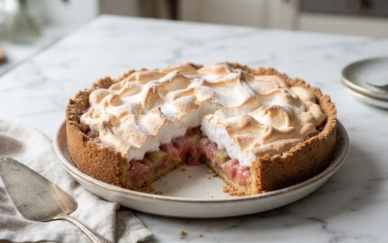 Rhabarber-Baiserkuchen