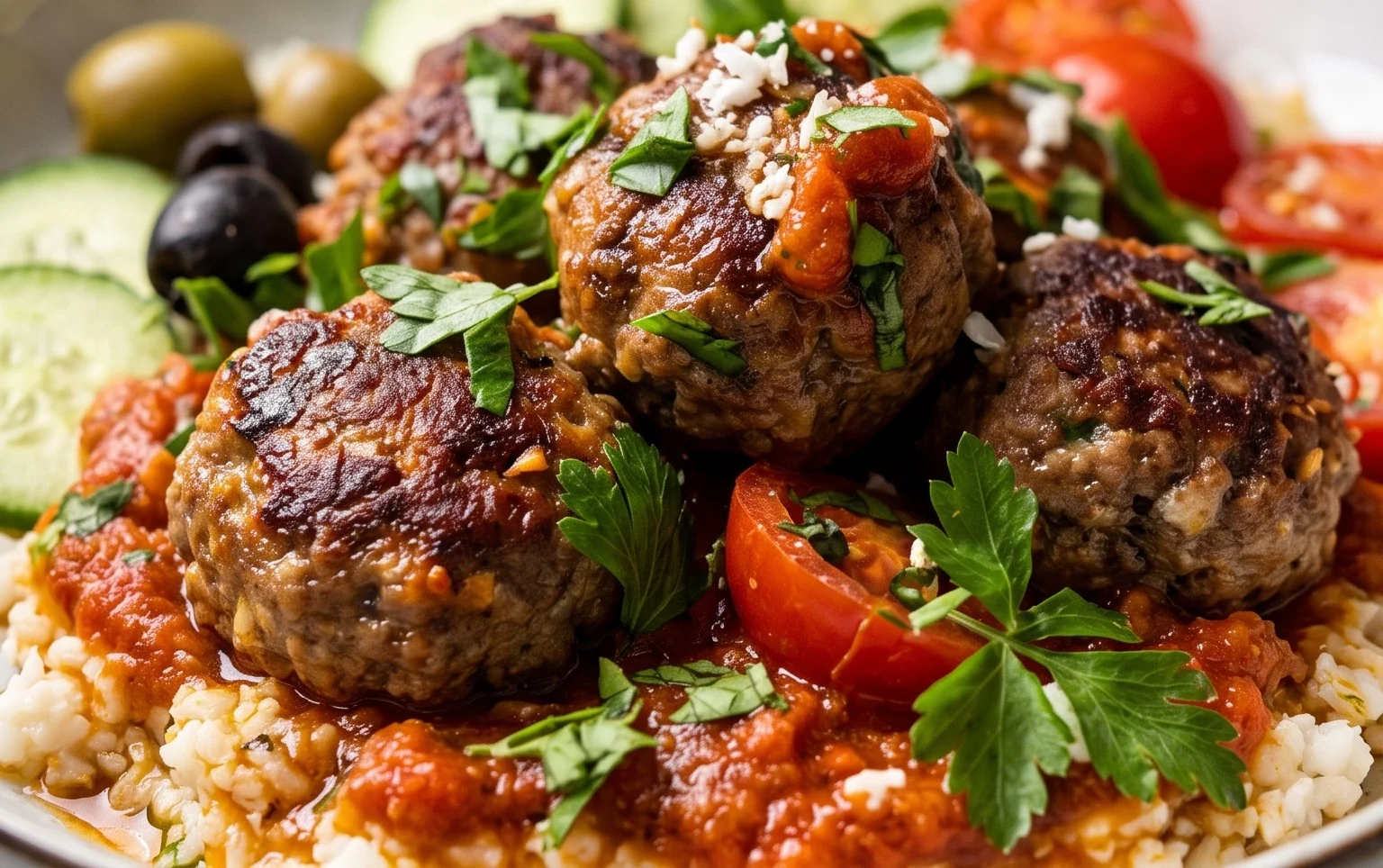 Greek Meatball Bowl Recipe