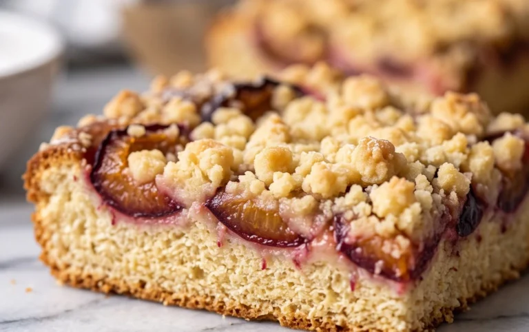 Rezept für Streusel-Pflaumenkuchen vom Blech mit Hefeteig