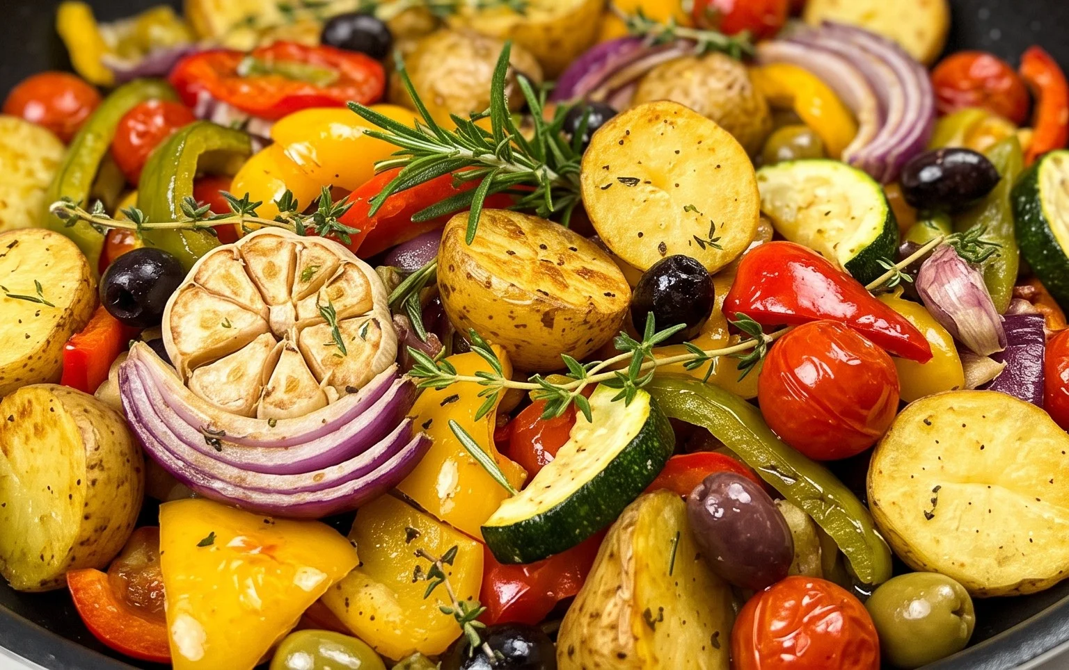 Mediterrane Kartoffel-Gemüsepfanne von Viniferia