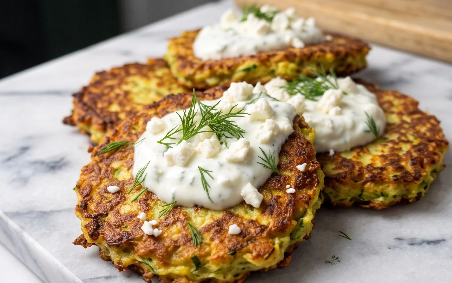 Zucchinipuffer mit Feta und Tzatziki: Das Unglaubliche Ultimative Rezept für 4 Portionen