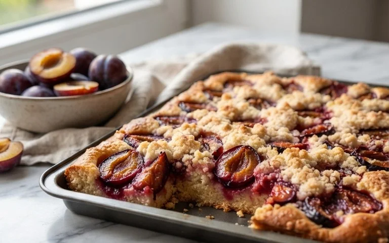 Schneller Pflaumenkuchen vom Blech