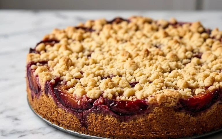 Pflaumenkuchen mit Streuseln aus der Springform Rezept