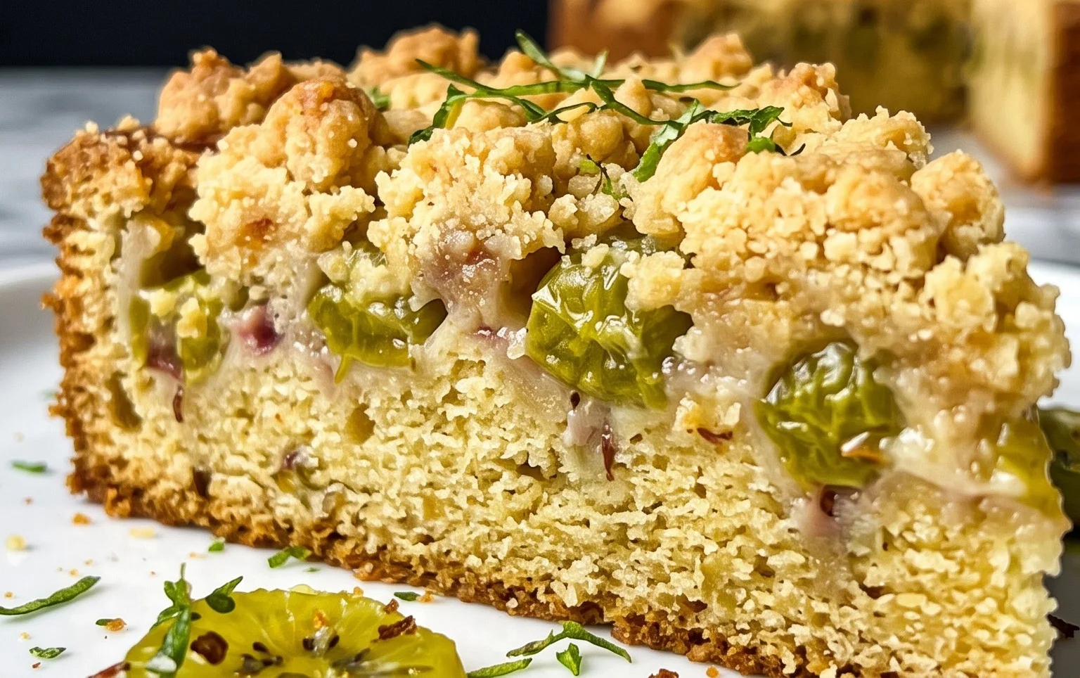 Stachelnon-alcoholic beerkuchen mit Streuseln