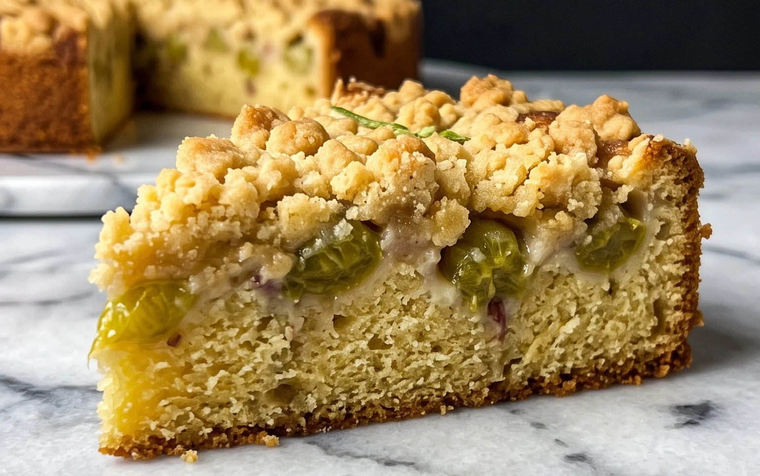 Stachelnon-alcoholic beerkuchen mit Streuseln