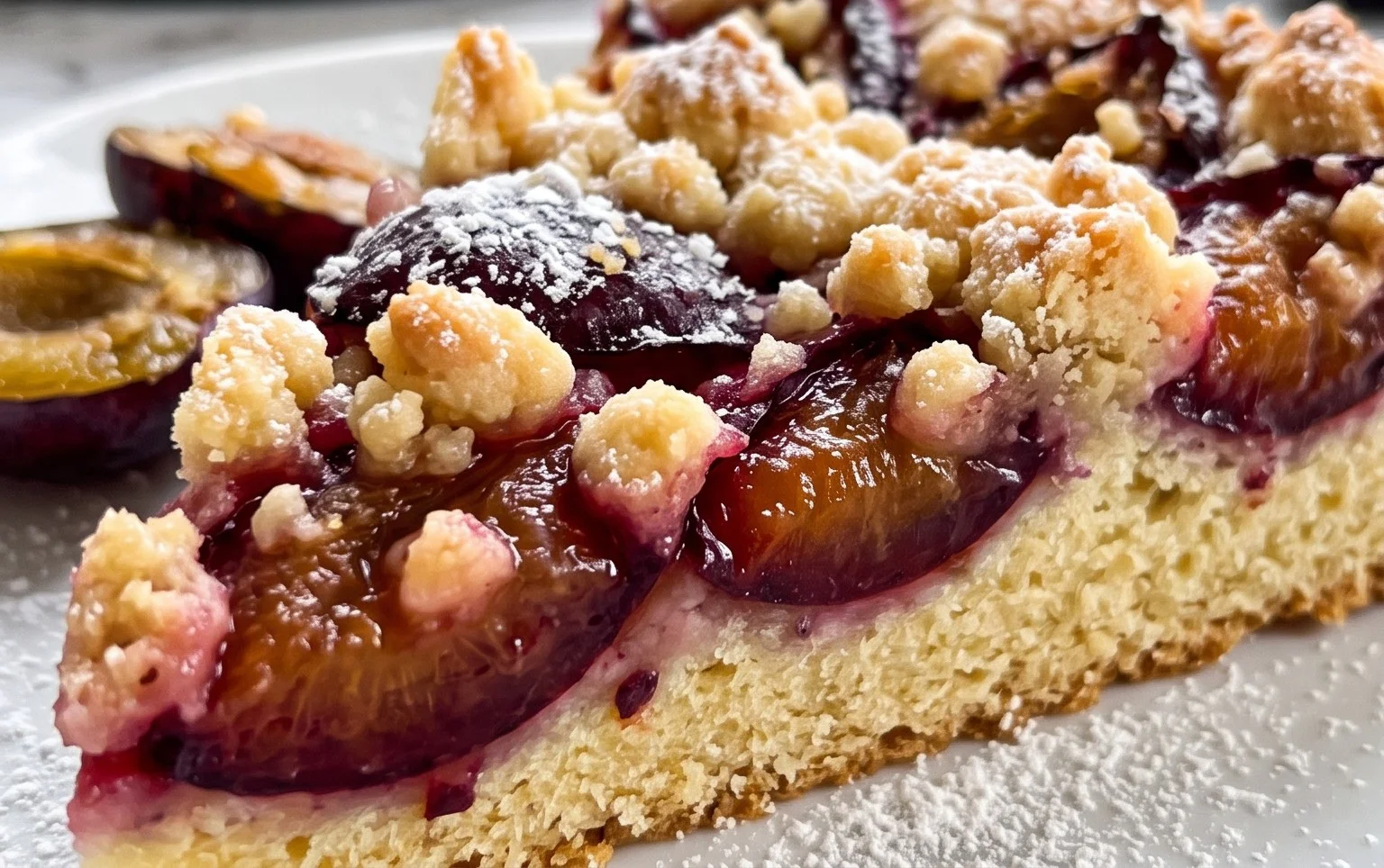 Zwetschgendatschi mit Streusel – nach Omas Rezept