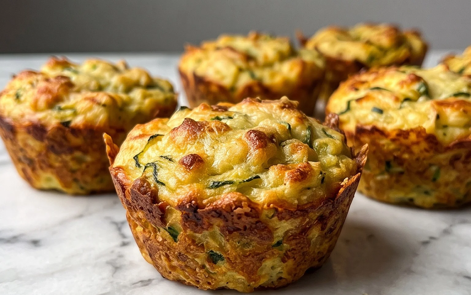 Crispy Parmesan Zucchini Potato Muffins