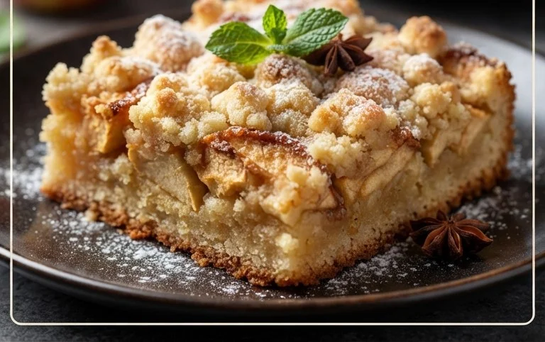 Apfelkuchen vom Blech mit Streusel – einfach lecker