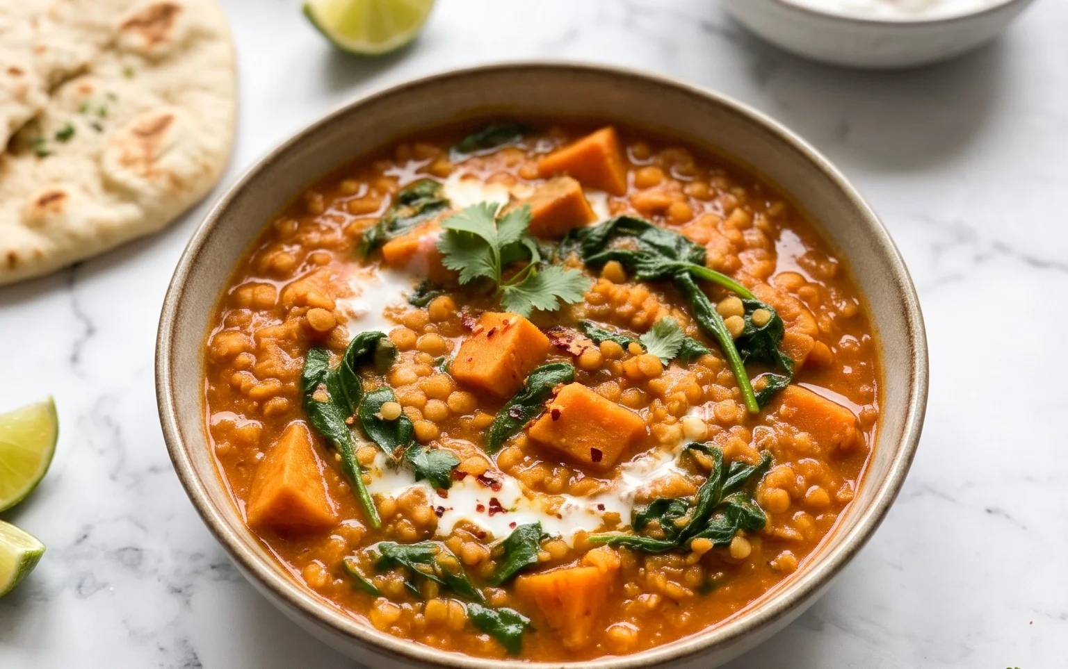 Rote Linsen Süßkartoffel Curry: Cremig & Schnell