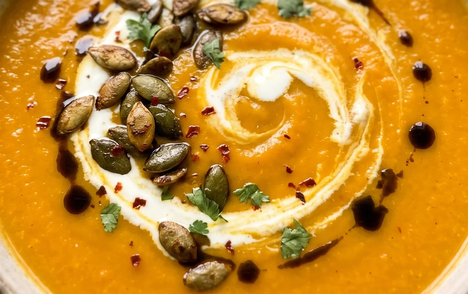 Würzige Kürbissuppe mit Curry