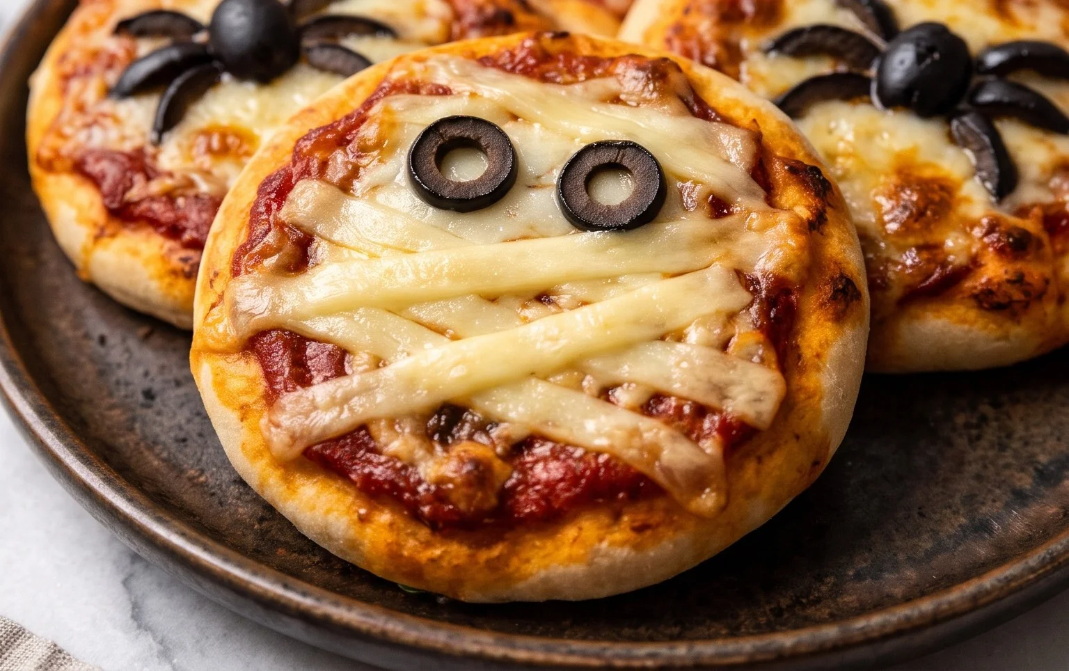 Mini Halloween Pizzas